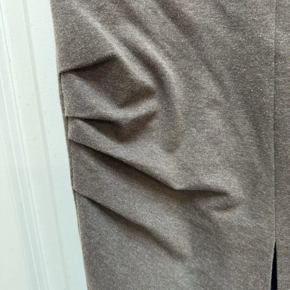 Brunello Cucinelli Skirt Cotton Stretch Brown Womens 4 Asymmetrical Rouched